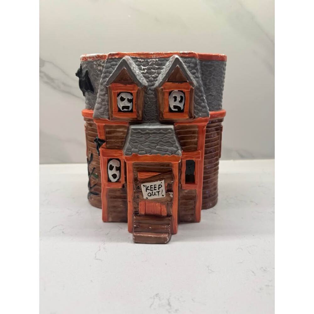 Vintage Lotus 80s Ceramic Halloween Haunted House Village